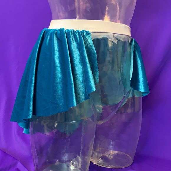 Skating/Dance (Adult) Skirt AquaVelvet Peplum NEW - Picture 2 of 9